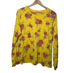 Lands' End Medium Floral Long Sleeve Top